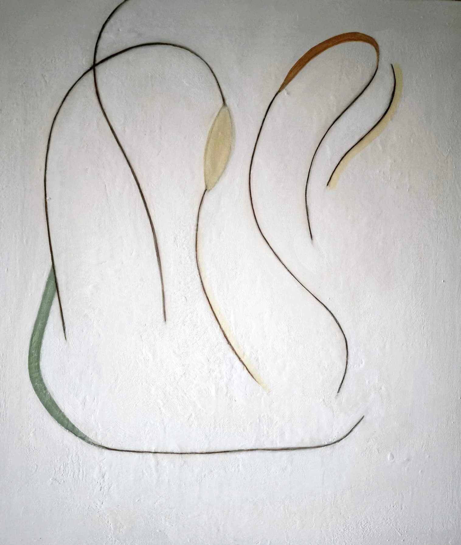 Foglie al vento — painting by Alessandra D’Amato