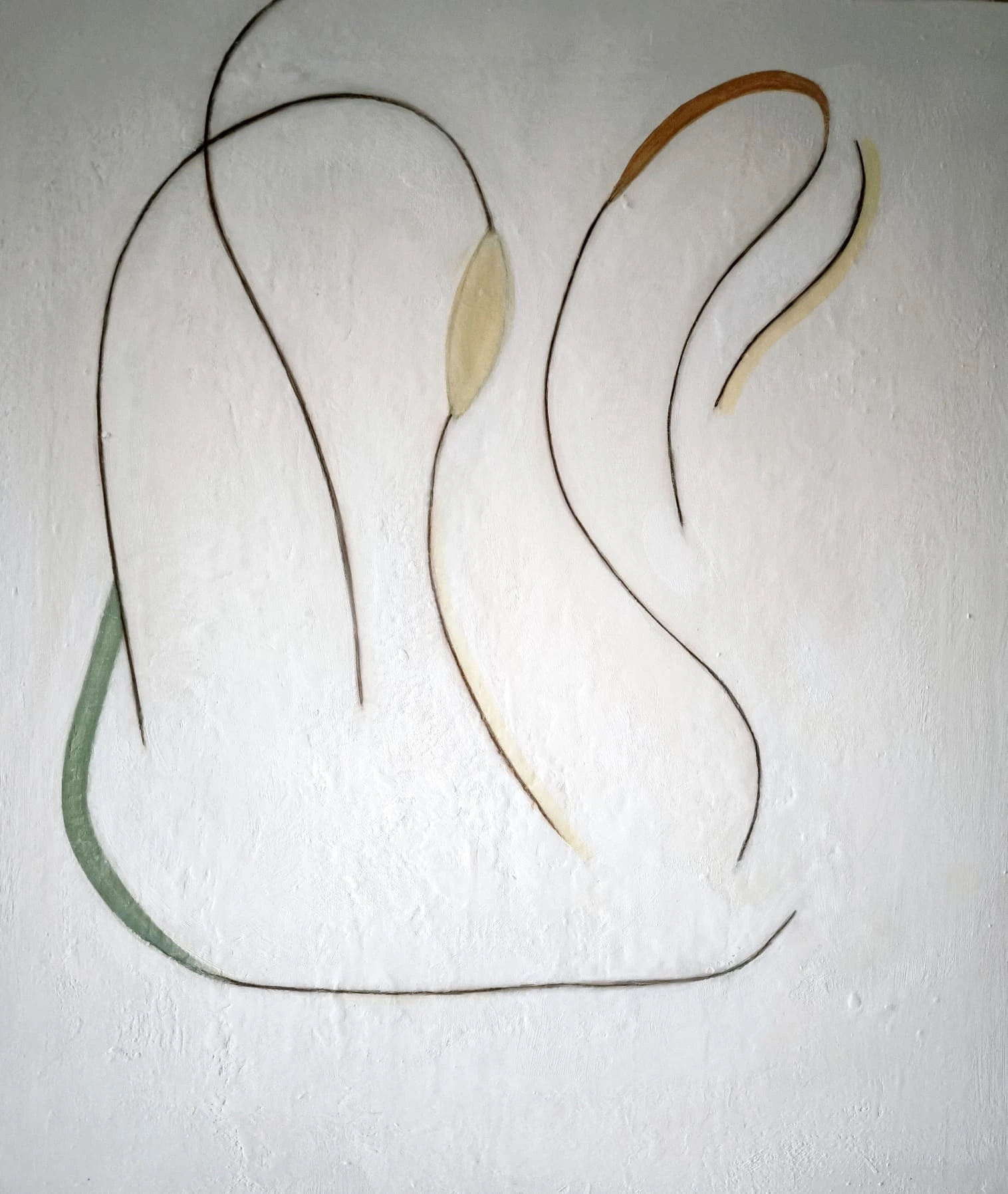 Foglie al vento — painting by Alessandra D’Amato