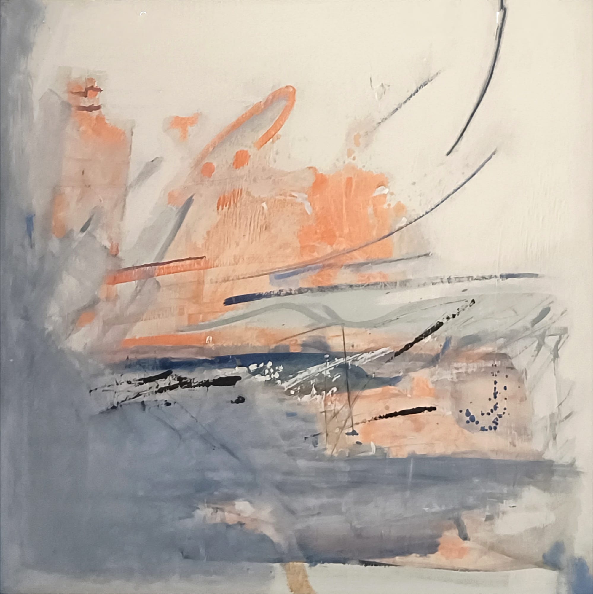 L'onda — painting by Alessandra D’Amato
